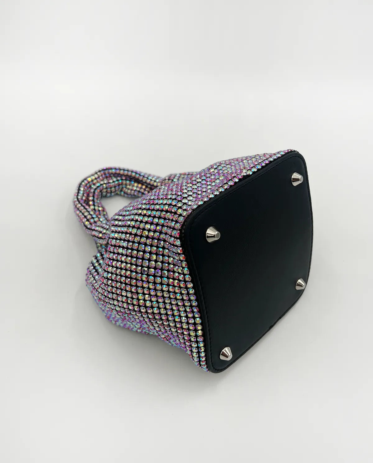 TOP HANDLE RHINESTONE BAG IN MULTI-Top Handle Bags-STAY IN STYLE- Pointure.AE