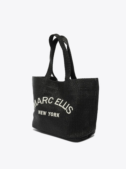 TOTE BAG IN BLACK-Tote Bags-MARC ELLIS- Pointure.AE
