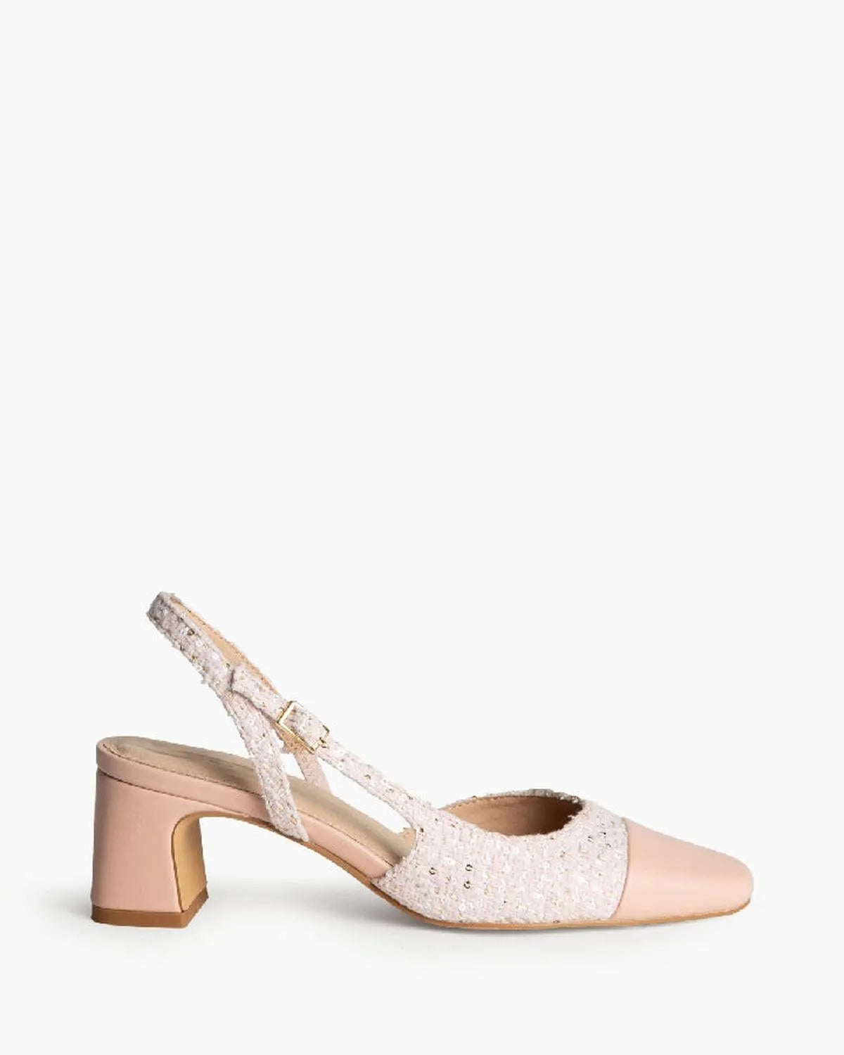TWEED SLINGBACK IN PINK-Sling Backs-CORINA- Pointure.AE