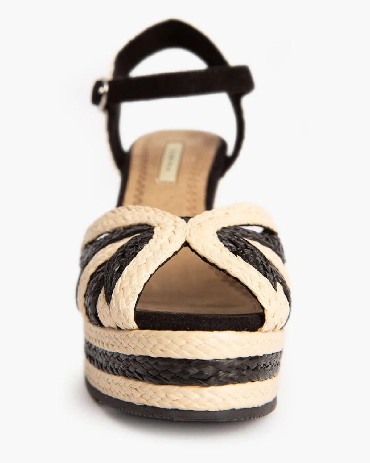TWO TONE BRAIDED SANDALS-Espadrilles-CORINA- Pointure.AE