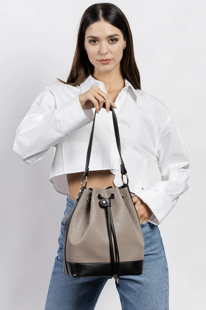 TWO TONE BUCKET BAG-Bucket Bags-MARIE CLAIRE- Pointure.AE