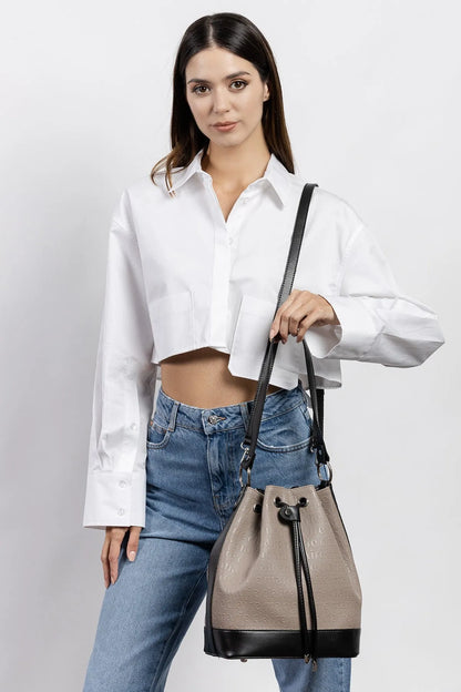 TWO TONE BUCKET BAG-Bucket Bags-MARIE CLAIRE- Pointure.AE