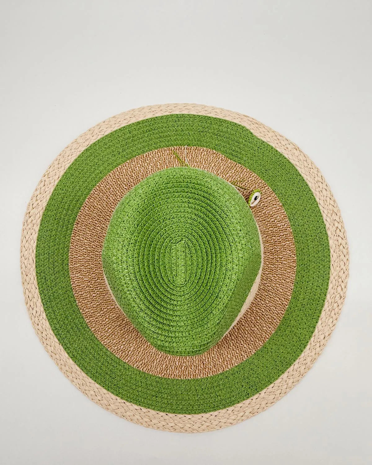 TWO-TONED STRAW HAT-Hats-ALEX MAX- Pointure.AE
