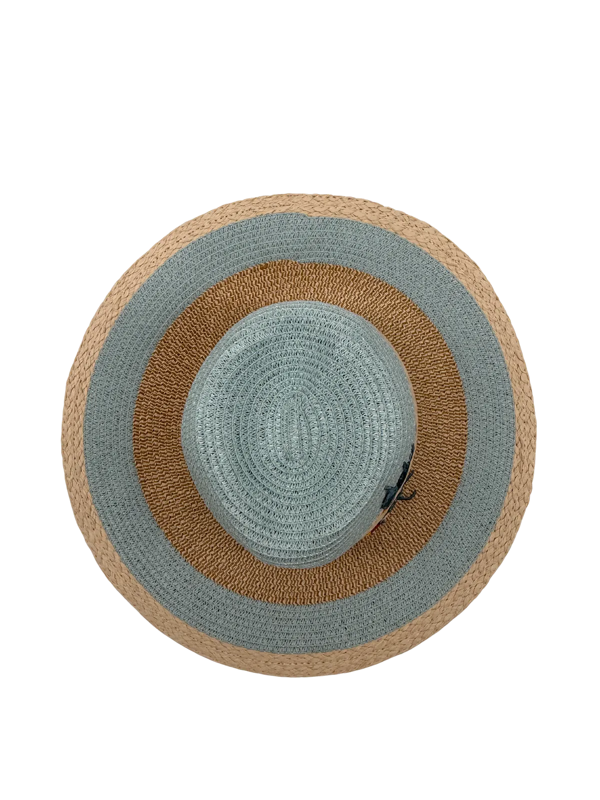TWO-TONED STRAW HAT-Hats-ALEX MAX- Pointure.AE