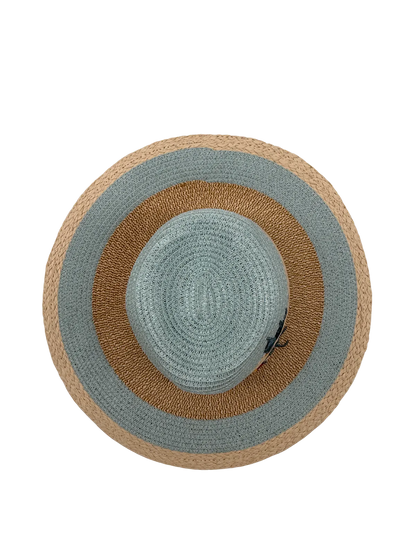 TWO-TONED STRAW HAT-Hats-ALEX MAX- Pointure.AE