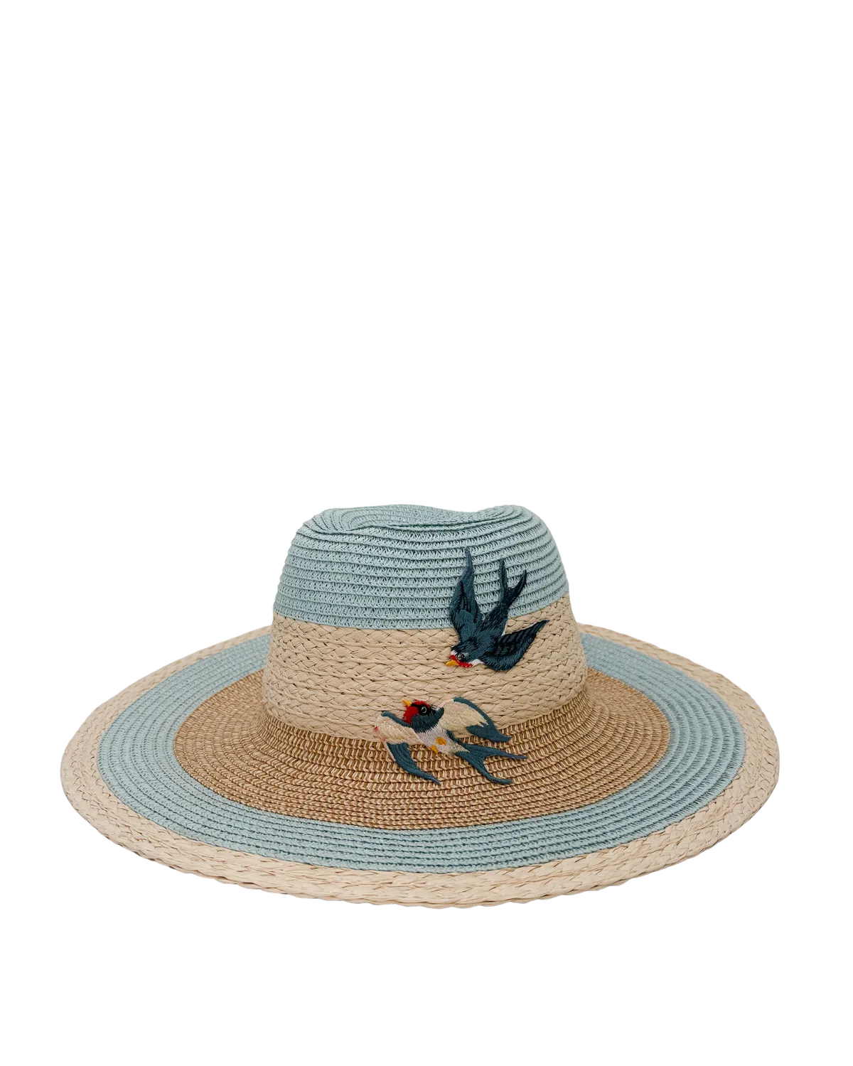 TWO-TONED STRAW HAT-Hats-ALEX MAX- Pointure.AE