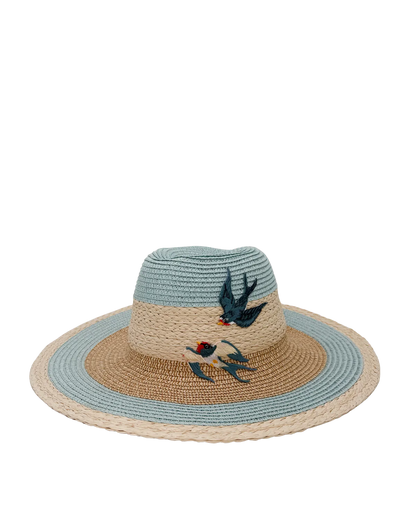TWO-TONED STRAW HAT-Hats-ALEX MAX- Pointure.AE