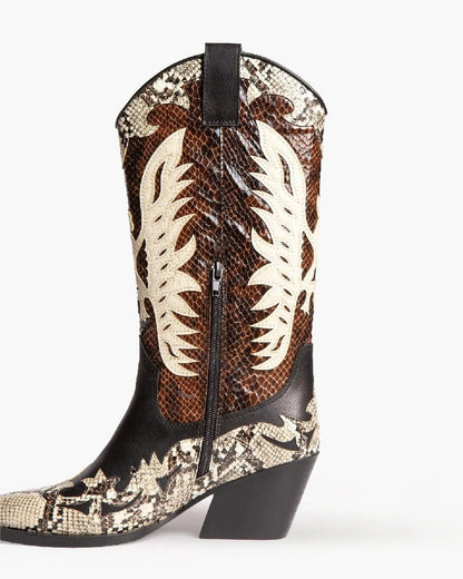 UNDER KNEE DESIGNED TEXAS BOOTS-Texas boots-CORINA- Pointure.AE