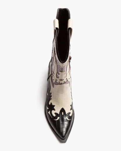 UNDER KNEE DESIGNED TEXAS BOOTS-Texas boots-CORINA- Pointure.AE