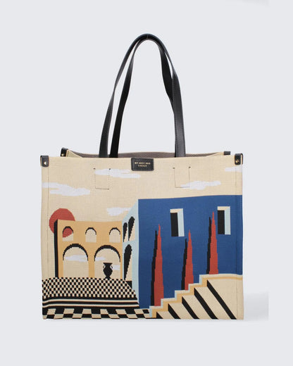 VENUS LANDSCAPE - GREEK SUNRISE-Tote Bags-MY BEST BAG- Pointure.AE