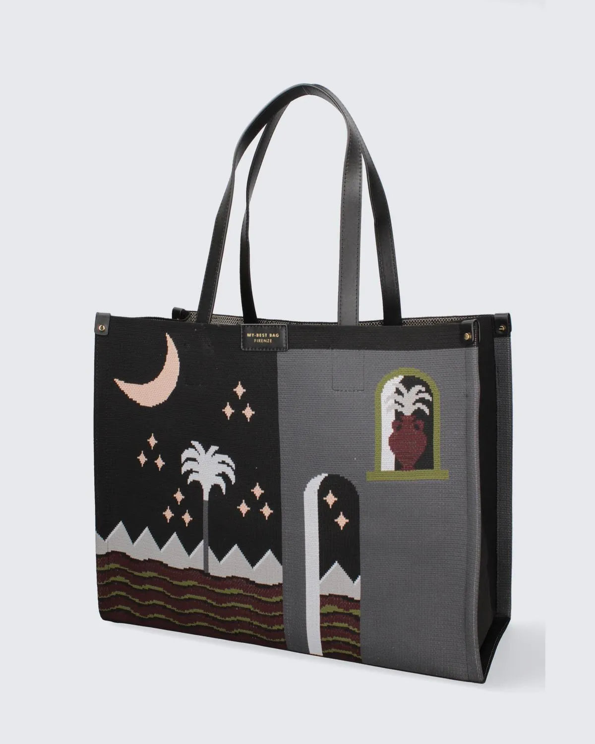 VENUS LANDSCAPE - MOROCCO NIGHT-Tote Bags-MY BEST BAG- Pointure.AE