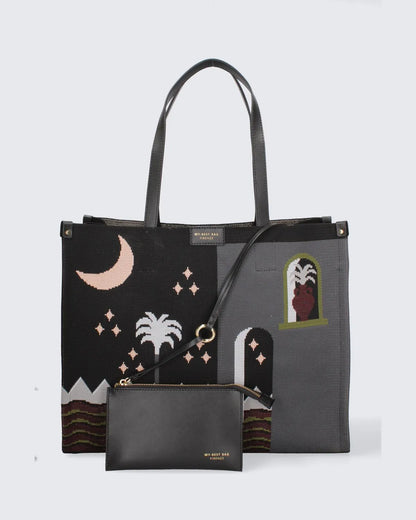 VENUS LANDSCAPE - MOROCCO NIGHT-Tote Bags-MY BEST BAG- Pointure.AE