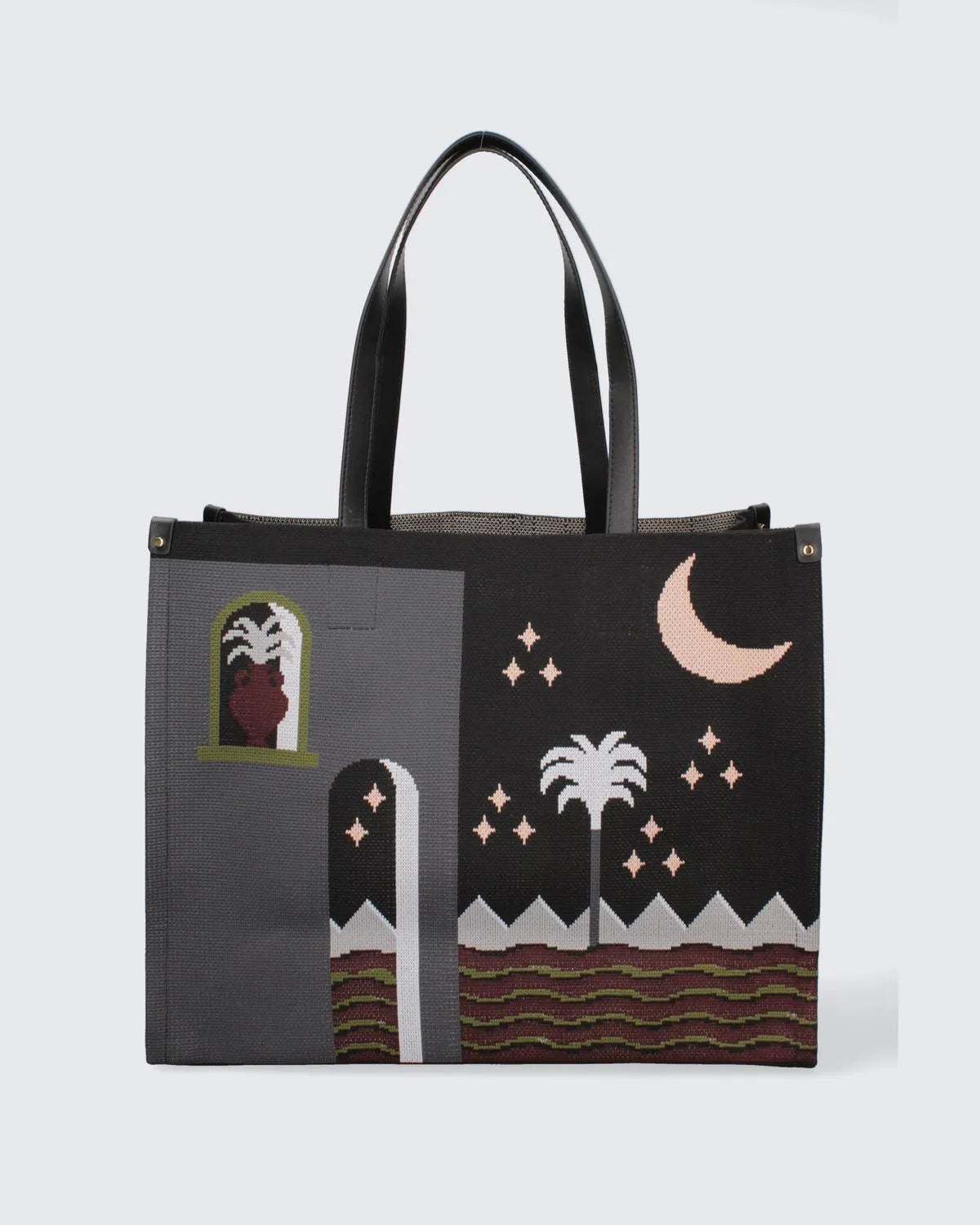 VENUS LANDSCAPE - MOROCCO NIGHT-Tote Bags-MY BEST BAG- Pointure.AE